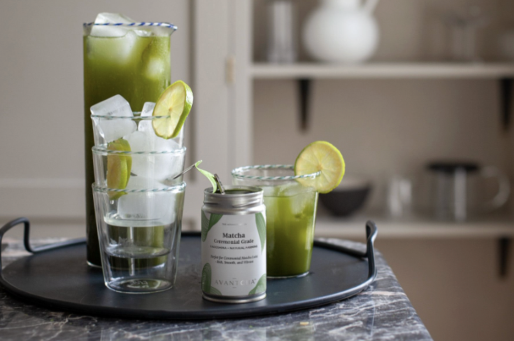 AVANTCHA Matcha Ceremonal Grade in Matcha Summer Spritz